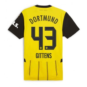 Borussia Dortmund Jamie Bynoe-Gittens #43 Domácí Dres 2024-25 Krátký Rukáv